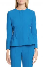 BOSS Jetucka Pintuck Jacket  Regular  amp  Petite    Nordstrom at Nordstrom